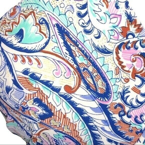 Victoria’s Secret The Fabulous Bikini Top Paisley Size 36C Tassel Swim Top - Picture 5 of 7